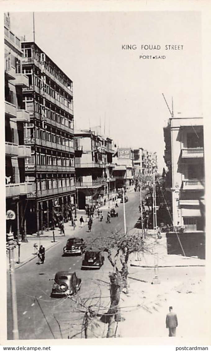 Egypt - PORT SAID - King Fouad Street - REAL PHOTO - Publ. Unknown  - Puerto Saíd