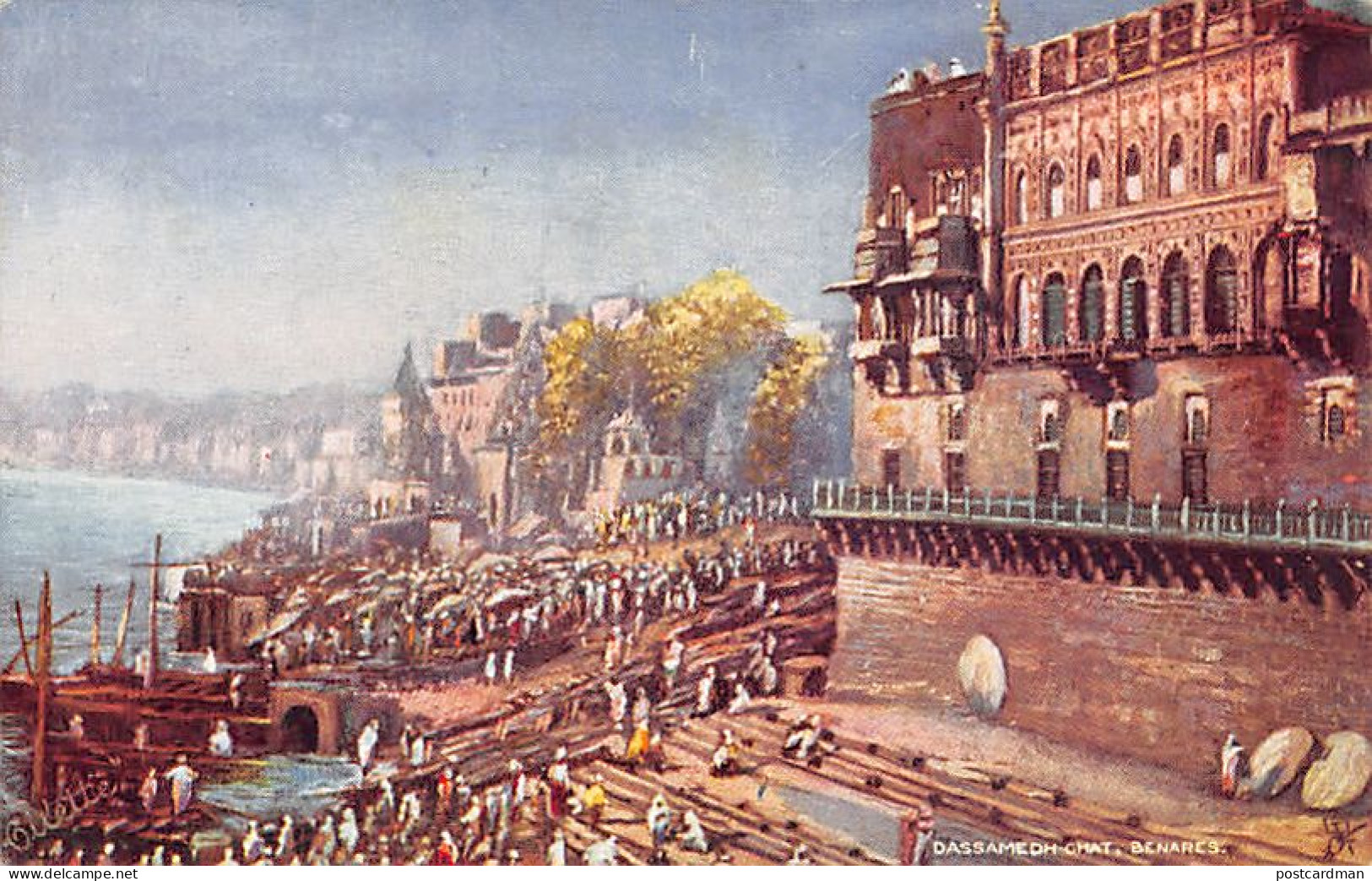 India - VARANASI Benares - Dassamedh Ghat - Publ. Raphael Tuck & Sons - Inde