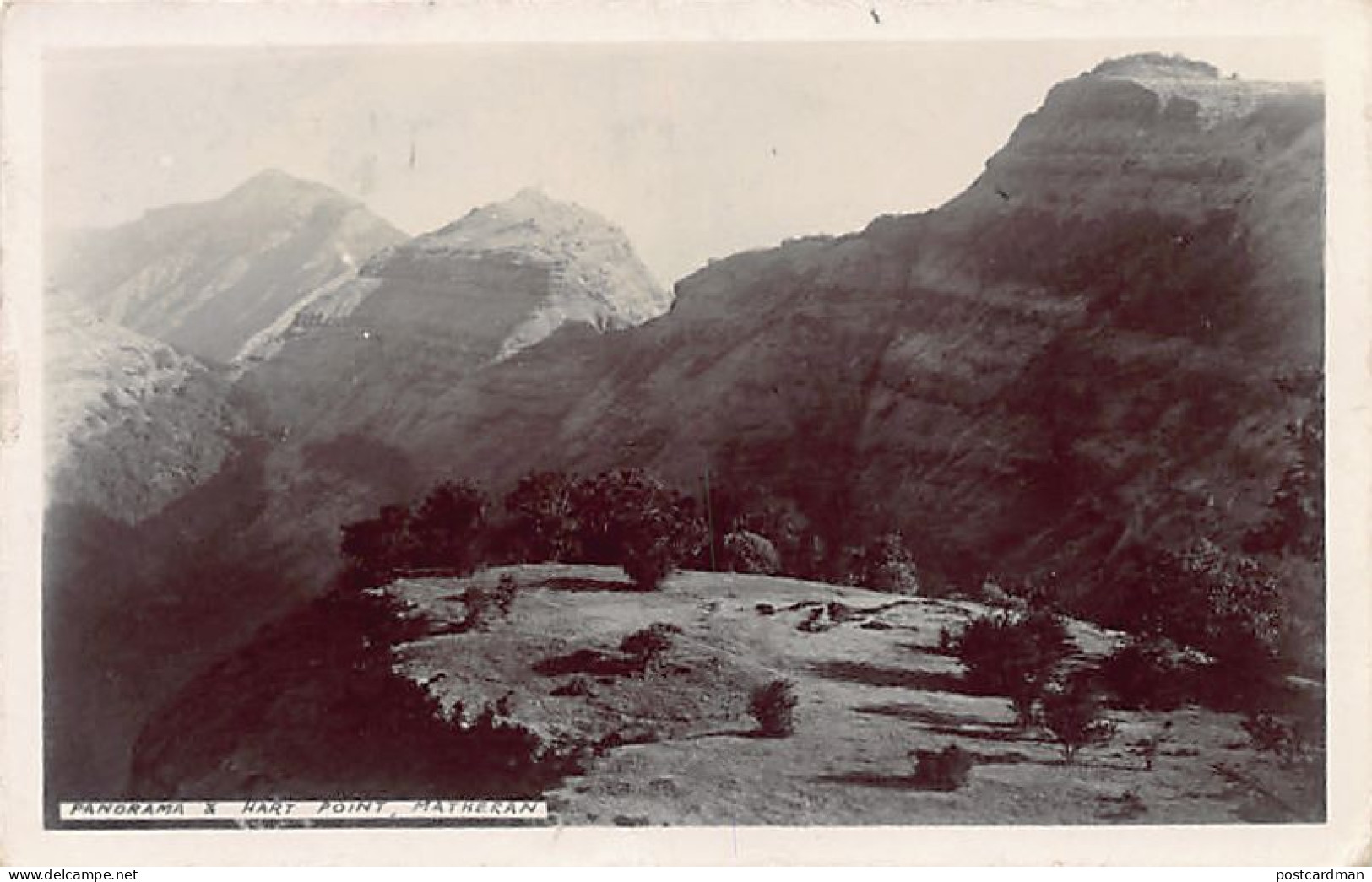 India - MATHERAN - Panorama & Hart Point - REAL PHOTO - Publ. Unknown  - Inde