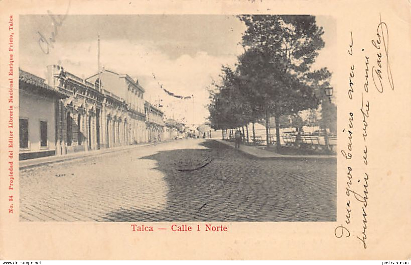 Chile - TALCA - Calle 1 Norte - Ed. Libreria Nacional Enrique Prieto 34 - Chili