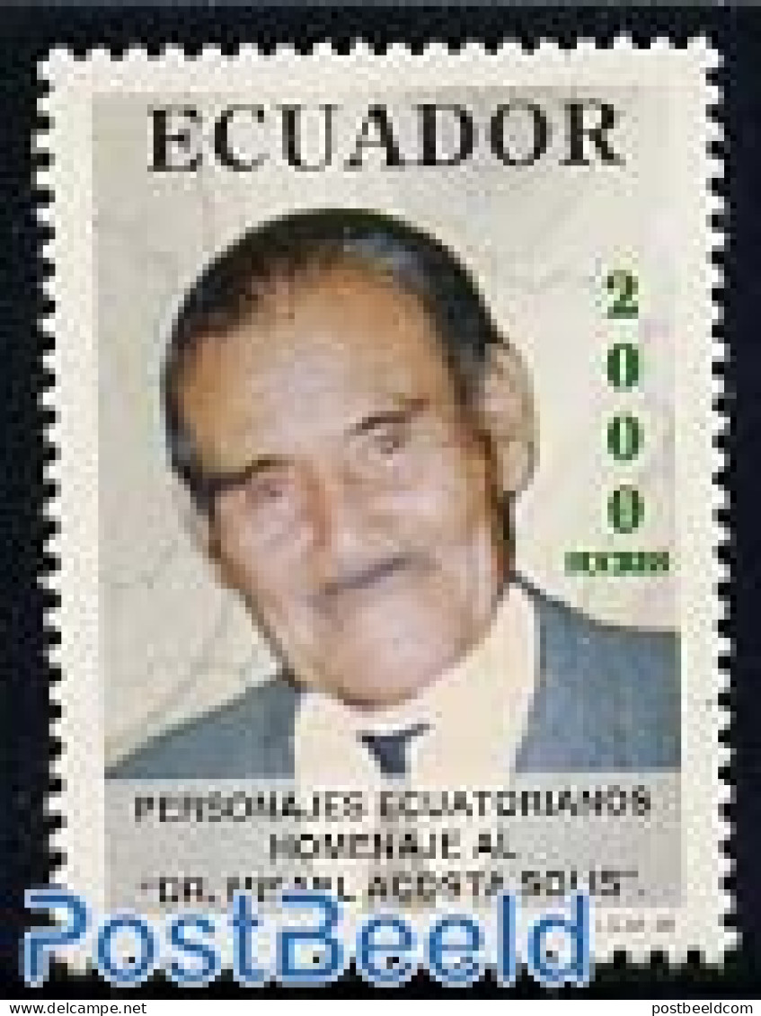 Ecuador 1998 M. Acosta Solis 1v, Mint NH - Equateur