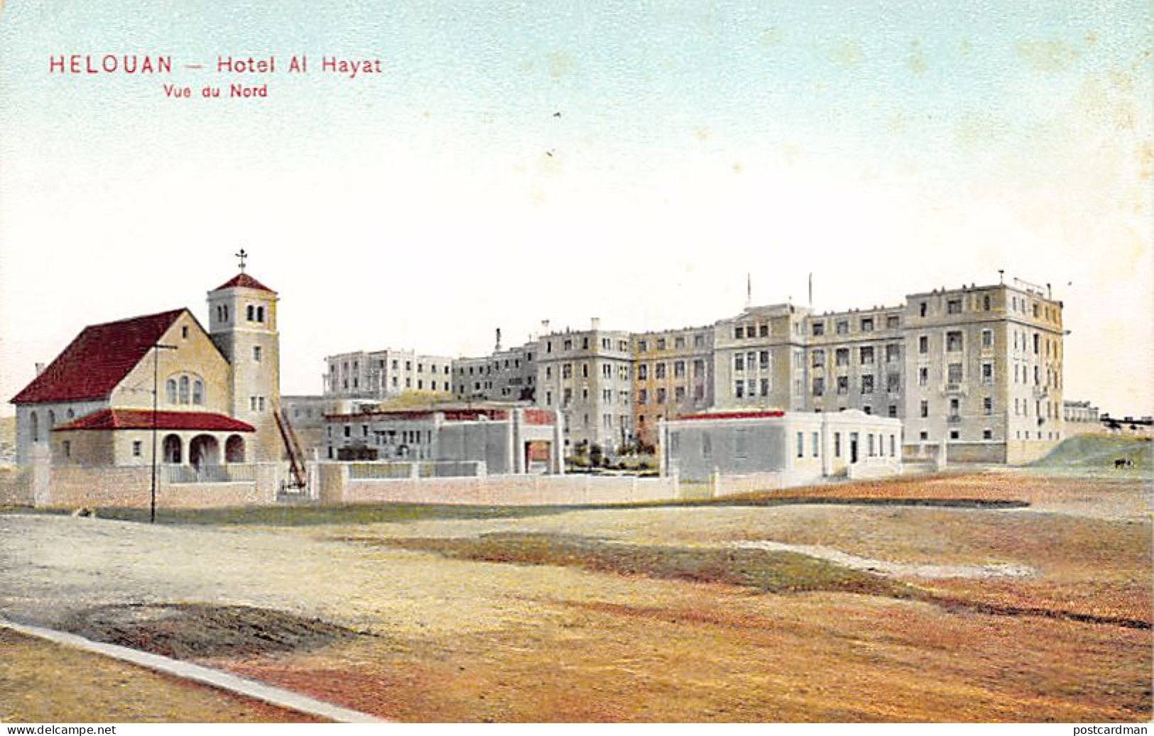 Egypt - HELWAN - Hotel Al Hayat, View From The North - Publ. Dr. Trenkler Co. Hel. 6 - Autres & Non Classés