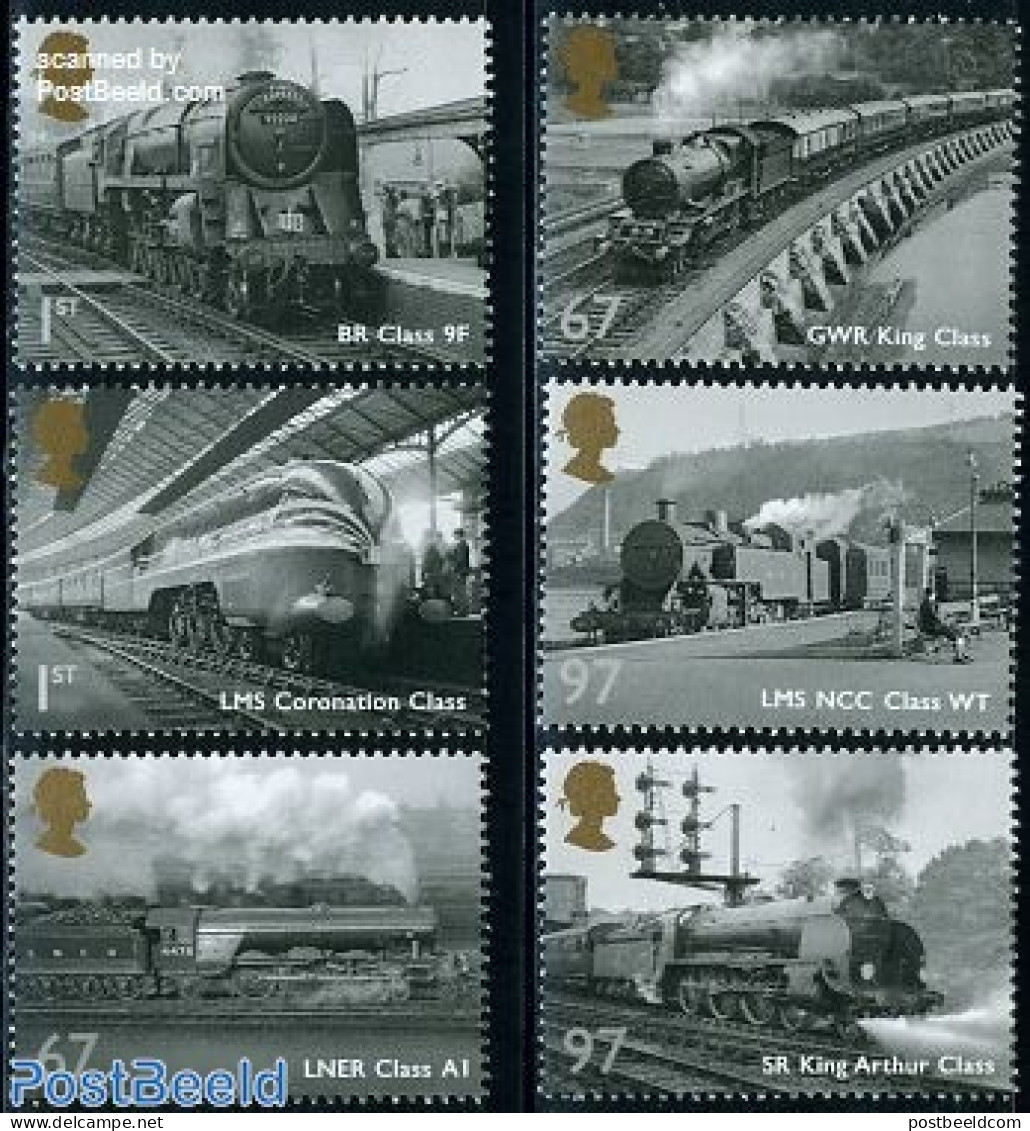 Great Britain 2010 Railways In Steam Era 6v, Mint NH, Transport - Railways - Ungebraucht