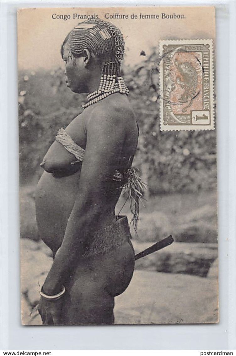 Centrafrique - NU ETHNIQUE - Coiffure De Femme Boubou - Ed. Auguste Béchaud  - Centraal-Afrikaanse Republiek