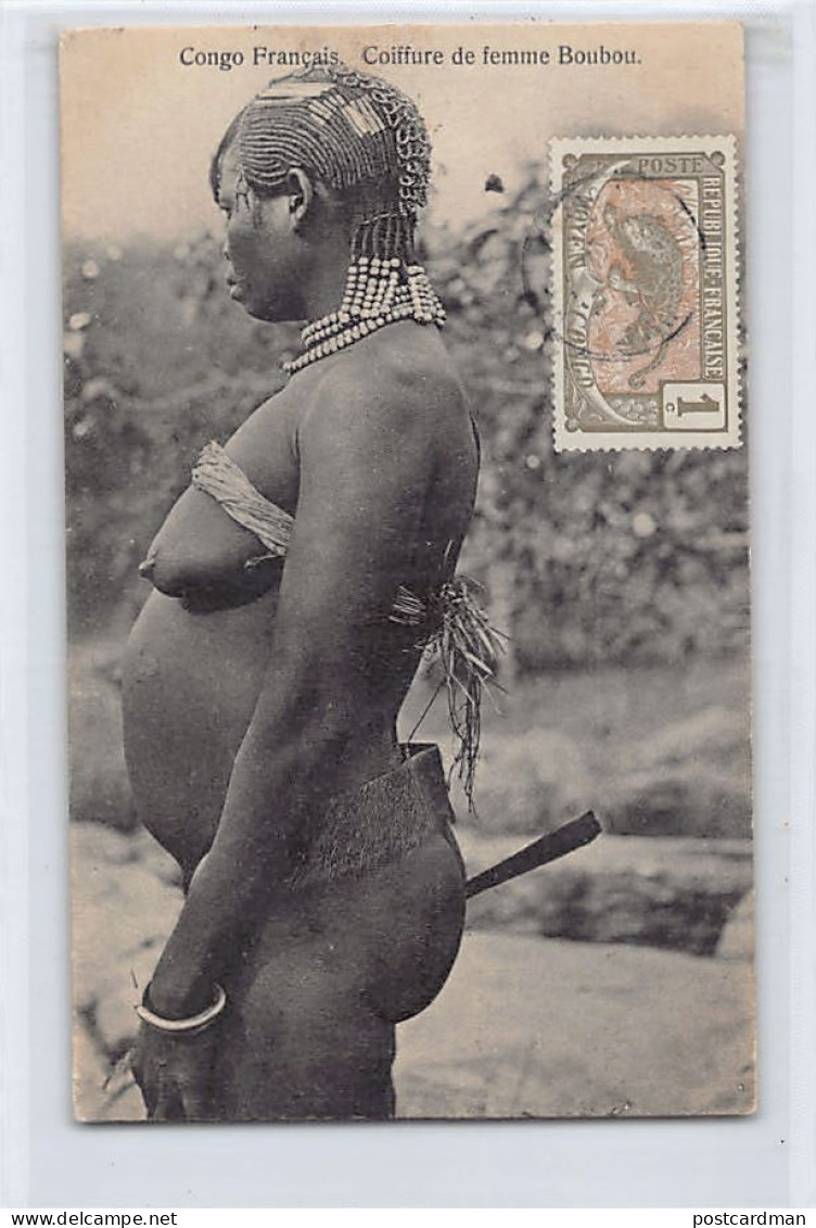 Centrafrique - NU ETHNIQUE - Coiffure De Femme Boubou - Ed. Auguste Béchaud  - Centrafricaine (République)