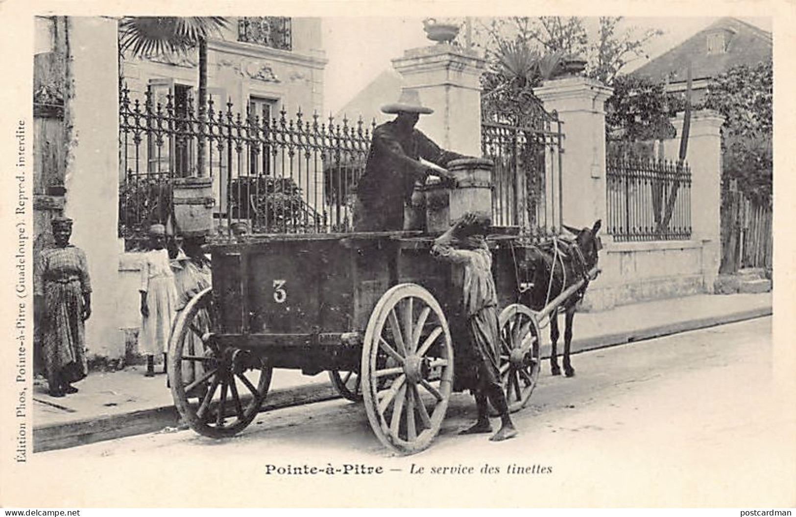 Guadeloupe - POINTE à PITRE - Le Service Des Tinettes - Ed. Phos  - Pointe A Pitre