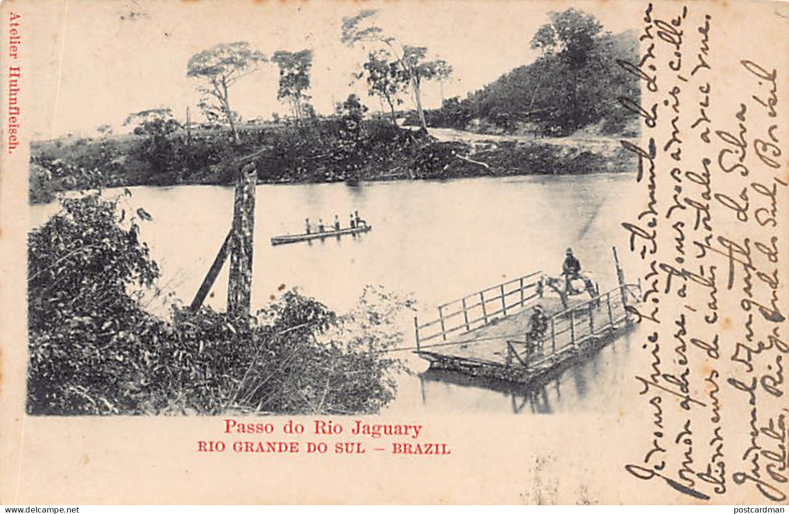 BRASIL Brazil - RIO GRANDE DO SUL - Passo Do Rio Jaguary - Ed. Huhnfleisch  - Other & Unclassified