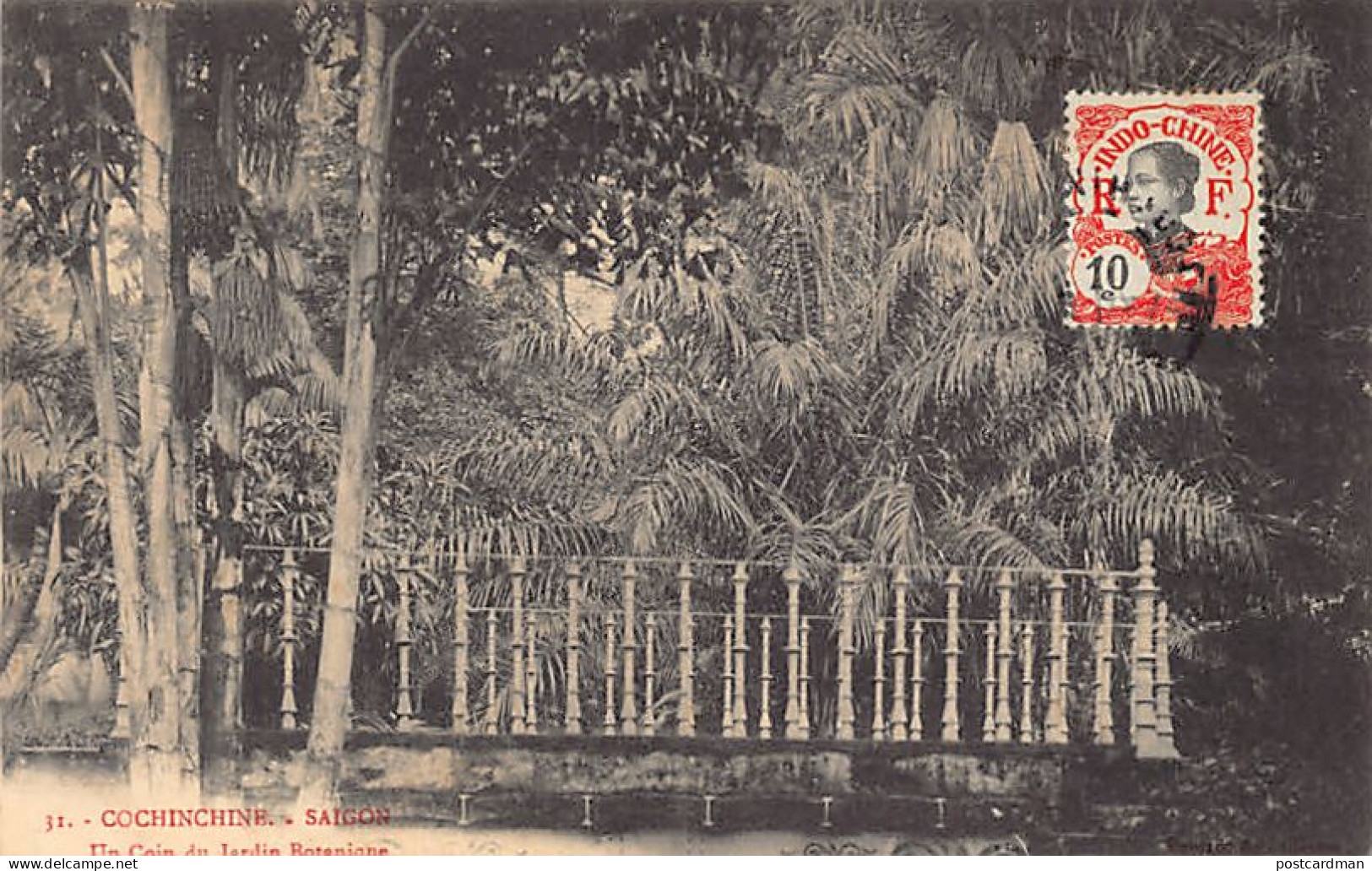 Viet-Nam - SAIGON - Un Coin Du Jardin Botanique - Ed. Poujade De Ladevèze 31 - Viêt-Nam
