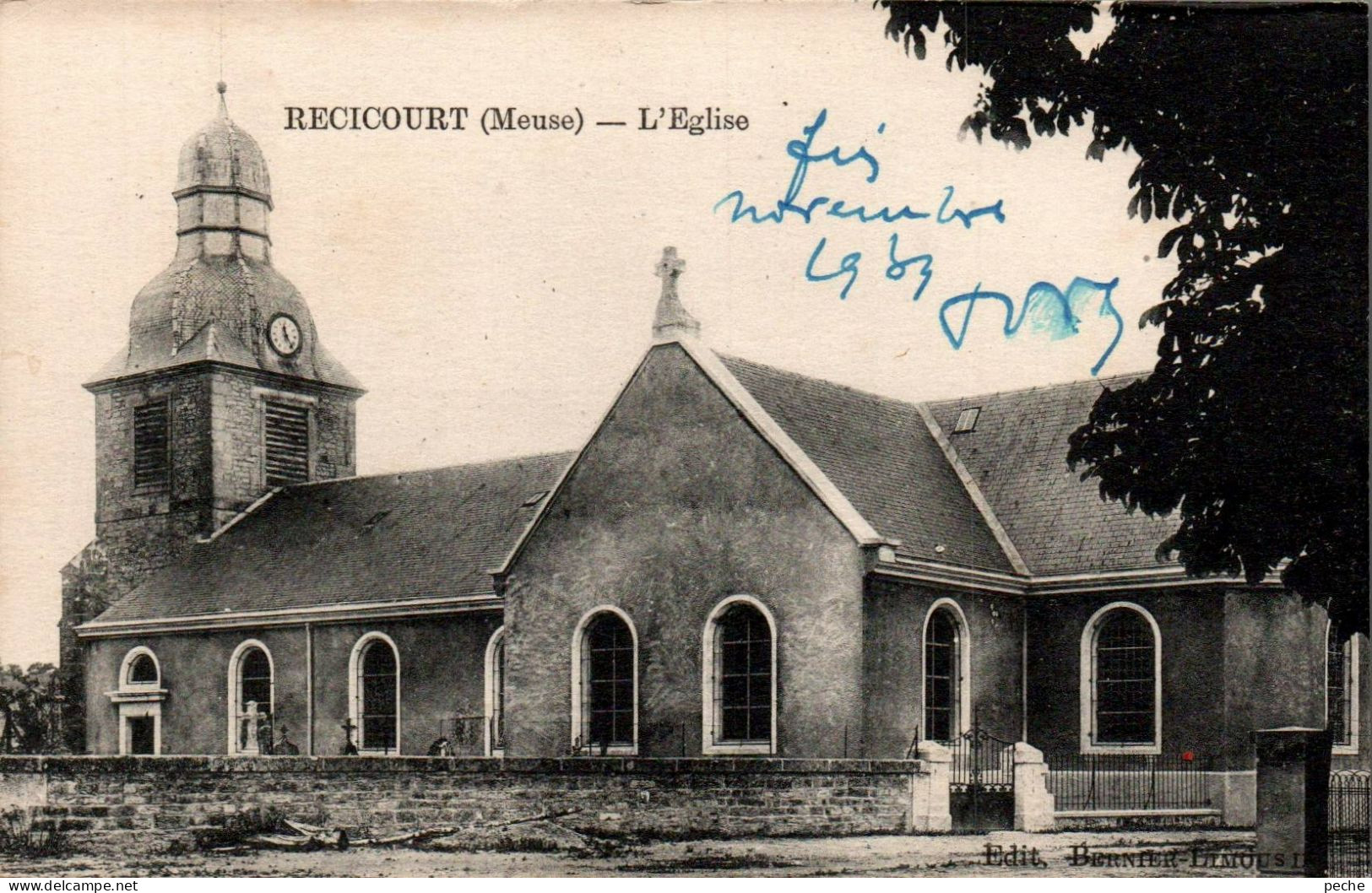 N°2740 W -cpa Recicourt -l'église- - Autres & Non Classés