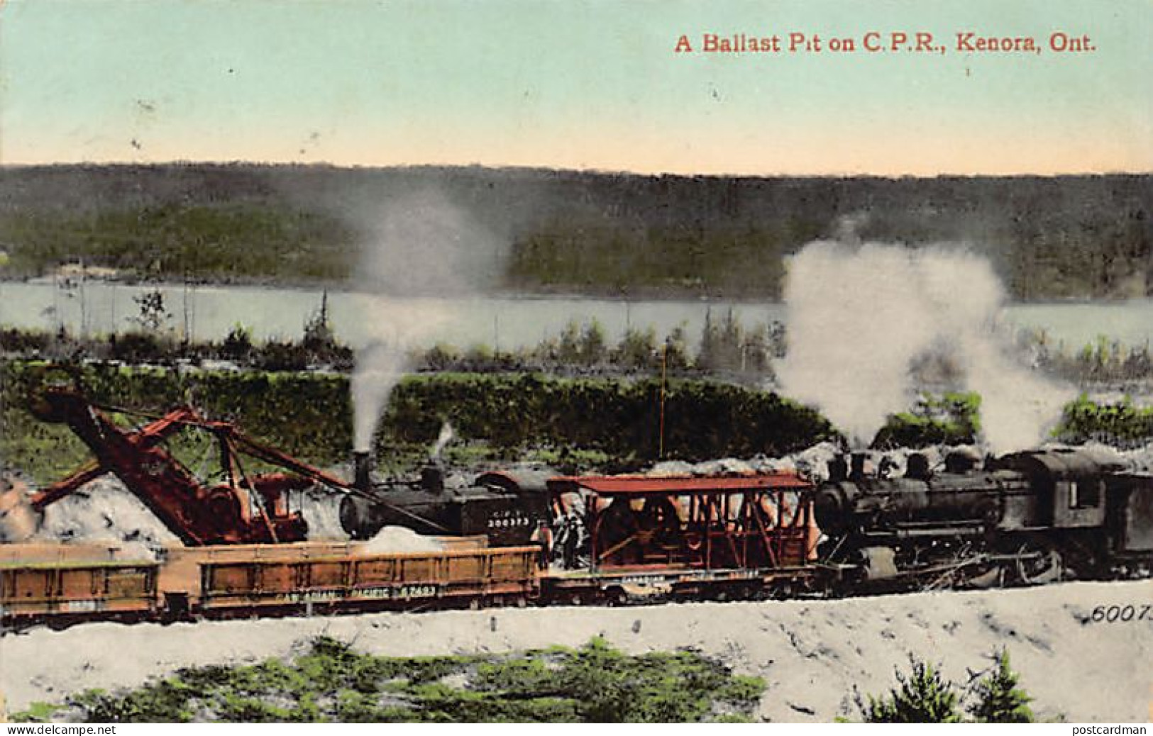 Canada - KENORA (ON) A Ballast Pit On C.P.R. - Publ. Wood's Drig Store  - Other & Unclassified