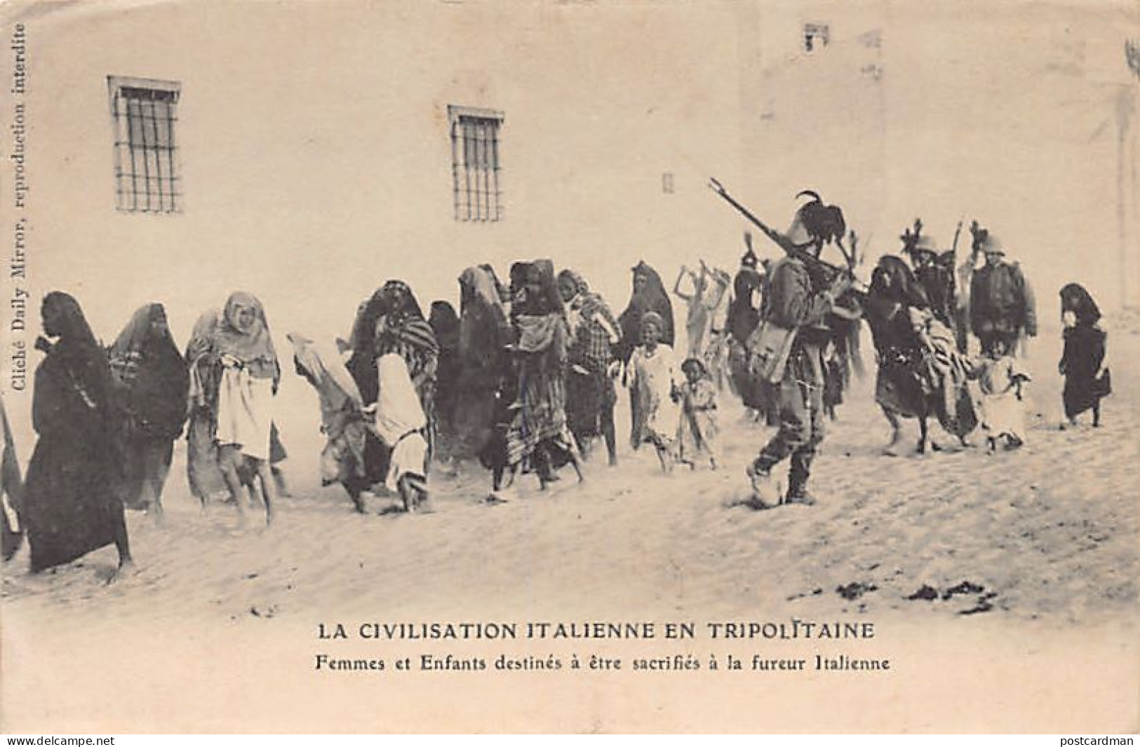 Libya - Italian Civilization In Tripolitania - Women And Children Destined To Be Sacrificed To The Italian Fury - Libya