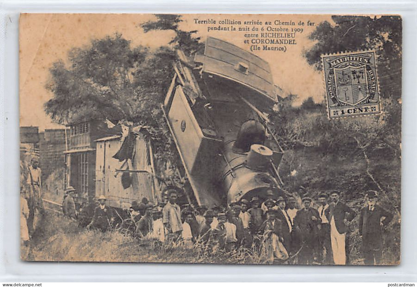 Mauritius - Terrible Collision Arrivée Au Chemin De Fer Pendant La Nuit Du 6 Octobre 1909 Entre Richelieu Et Coromandel  - Mauritius