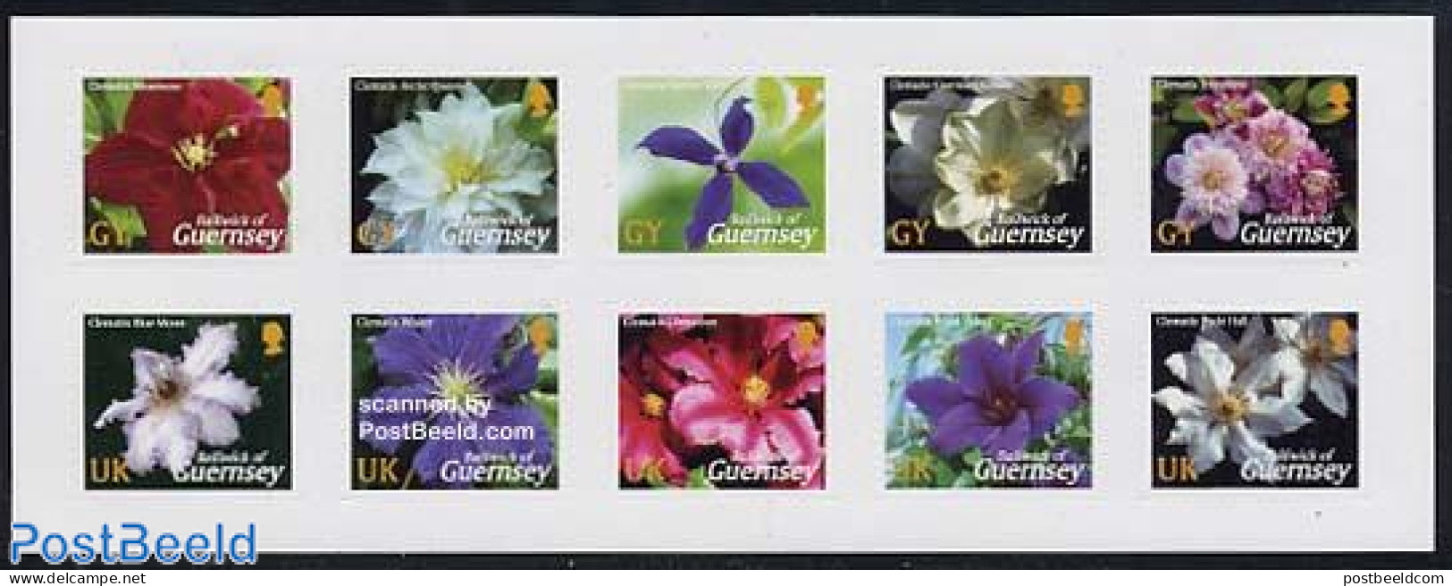 Guernsey 2004 Flowers 10v S-a, Mint NH, Nature - Flowers & Plants - Guernsey
