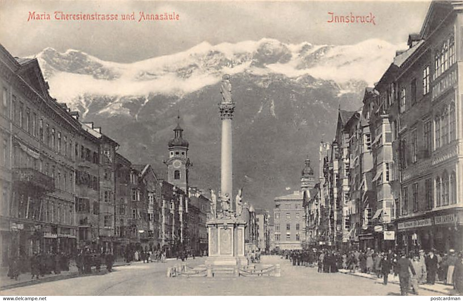 INNSBRUCK (T) Maria Theresienstrasse Und Annasäule - Verlag Stengel & Co. 2320 - Innsbruck