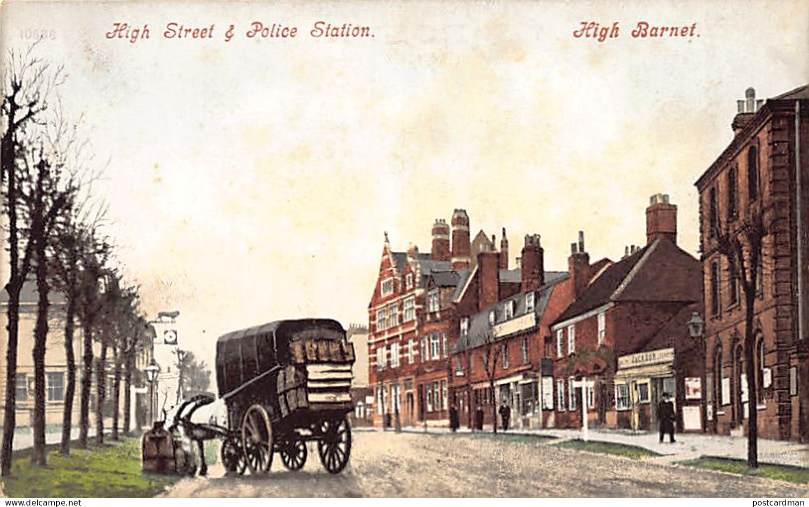 England - HIGH BARNET (Greater London) High Street & Police Station - Londres – Suburbios