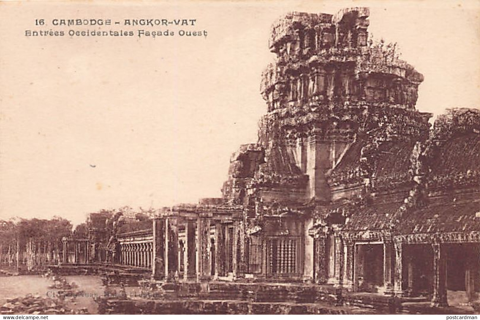 Cambodge - ANGKOR WAT - Entrées Occidentales - Façade Ouest - Ed. Van Xuan 16 - Cambodia