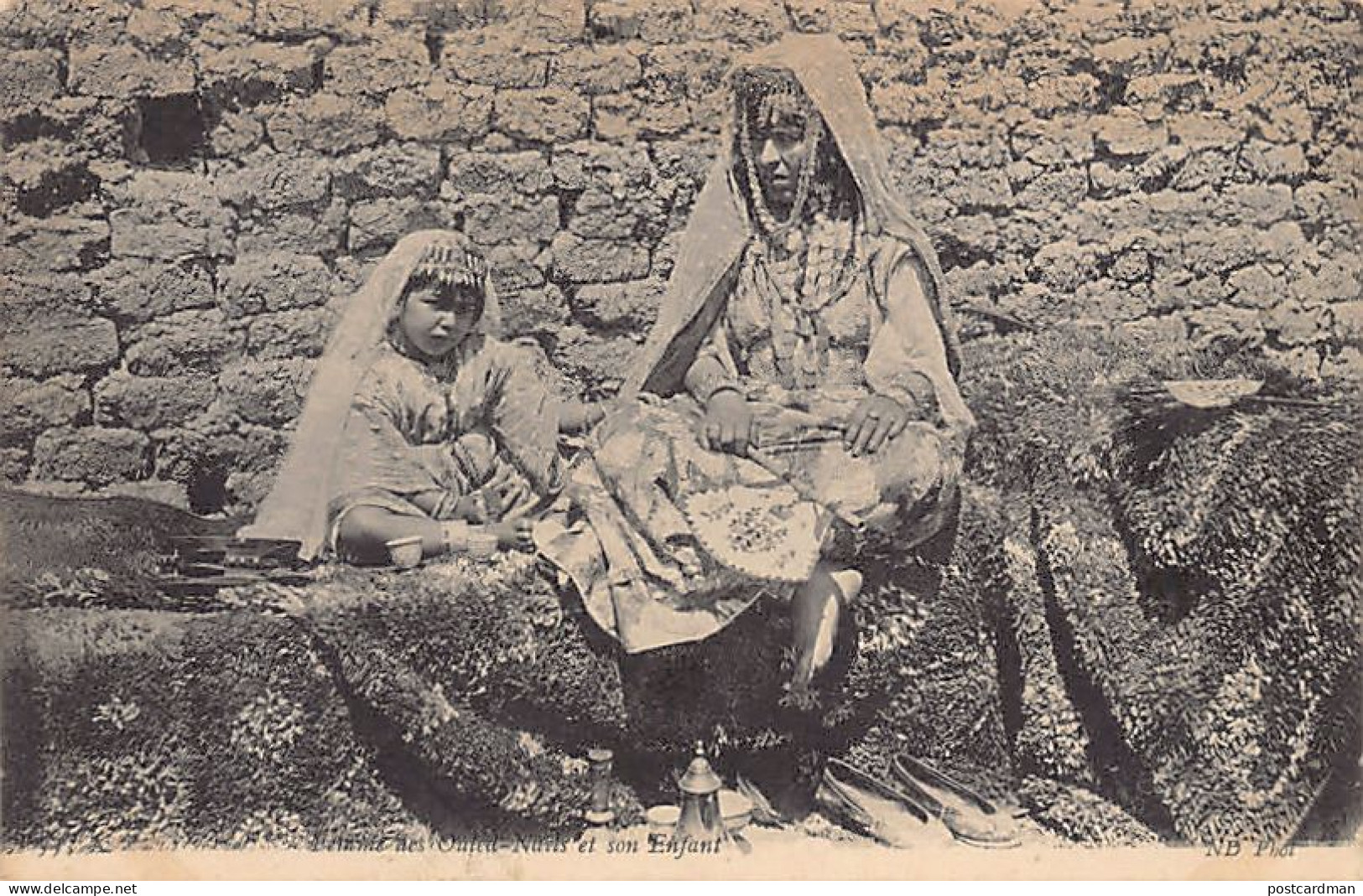 Algérie - Femme Des Ouled-Naïls Et Son Enfant - Ed. ND Phot. 333A - Women