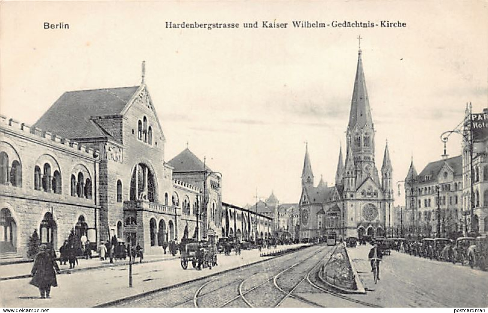 Deutschland - BERLIN Charlottenburg - Hardenbergstraße Und Kaiser Wilhelm-Gedächtnis-Kirche - Charlottenburg