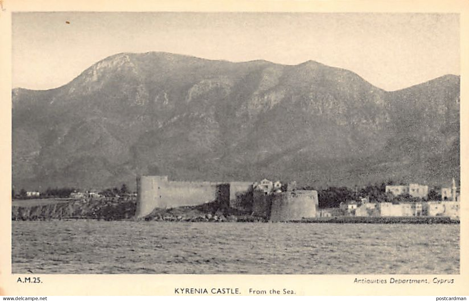 Cyprus - Kyrenia Castle From The Sea - Publ. Antiquities Department A.M. 25 - Chypre
