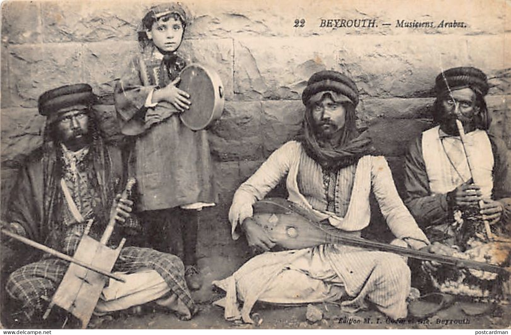 Liban - BEYROUTH - Musiciens Arabes - Ed. M. I. Corm & Cie 22 - Liban