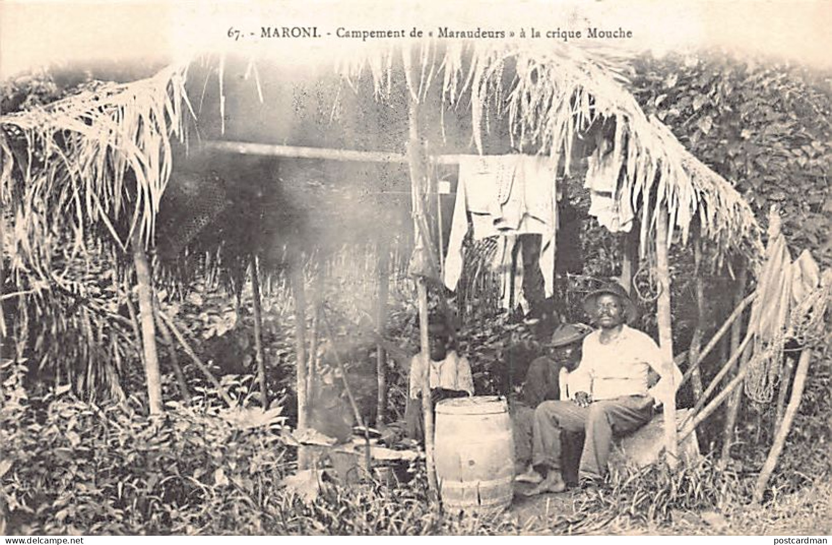 Guyane - MARONI - Campement De Maraudeurs à La Crique Mouche - Recherche De L'Or - Ed. Georges Evrard 67 - Other & Unclassified