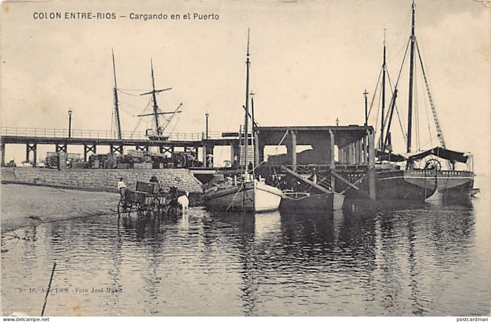 Argentina - ENTRE-RIOS - Cargando En El Puerto - Ed. José Maxit 10 - Ano 1908 - Argentine
