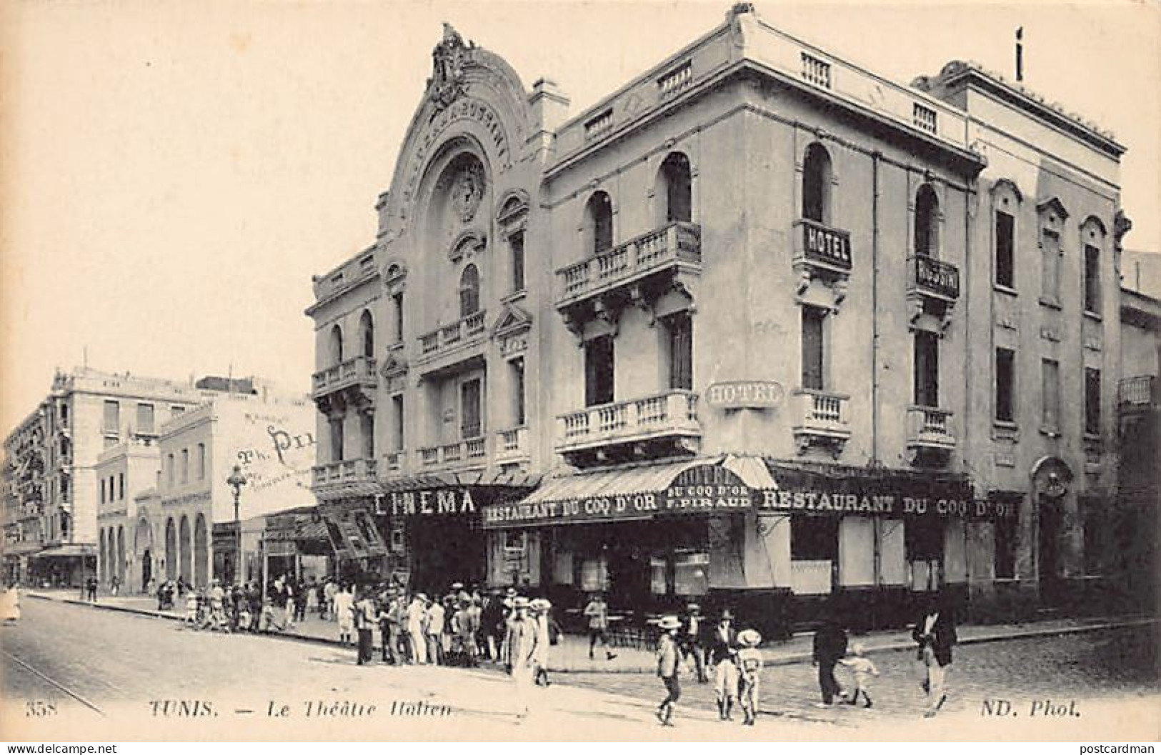 TUNIS - Le Théâtre Italien - Ed. ND Phot. 358 - Tunesië