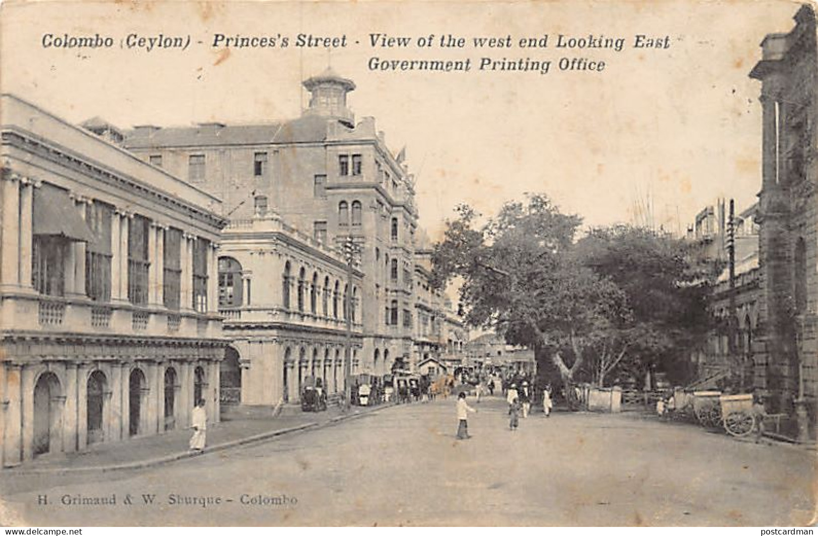 Sri Lanka - COLOMBO - Princes's Street - Publ. H. Grimaud - Sri Lanka (Ceylon)
