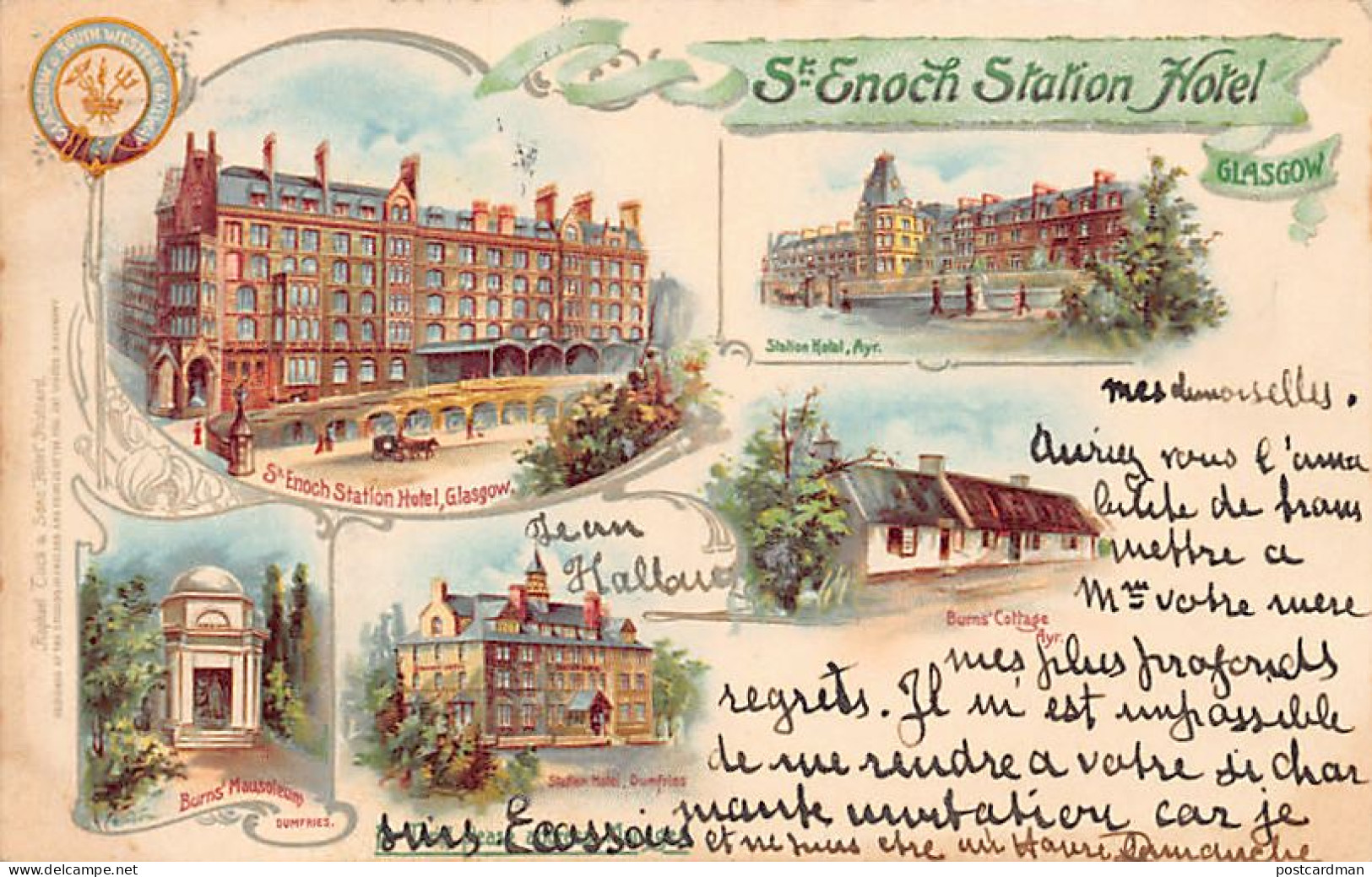 Scotland - GLASGOW - St. Enoch Station Hotel - Publ. Raphael Tuck & Sons  - Lanarkshire / Glasgow