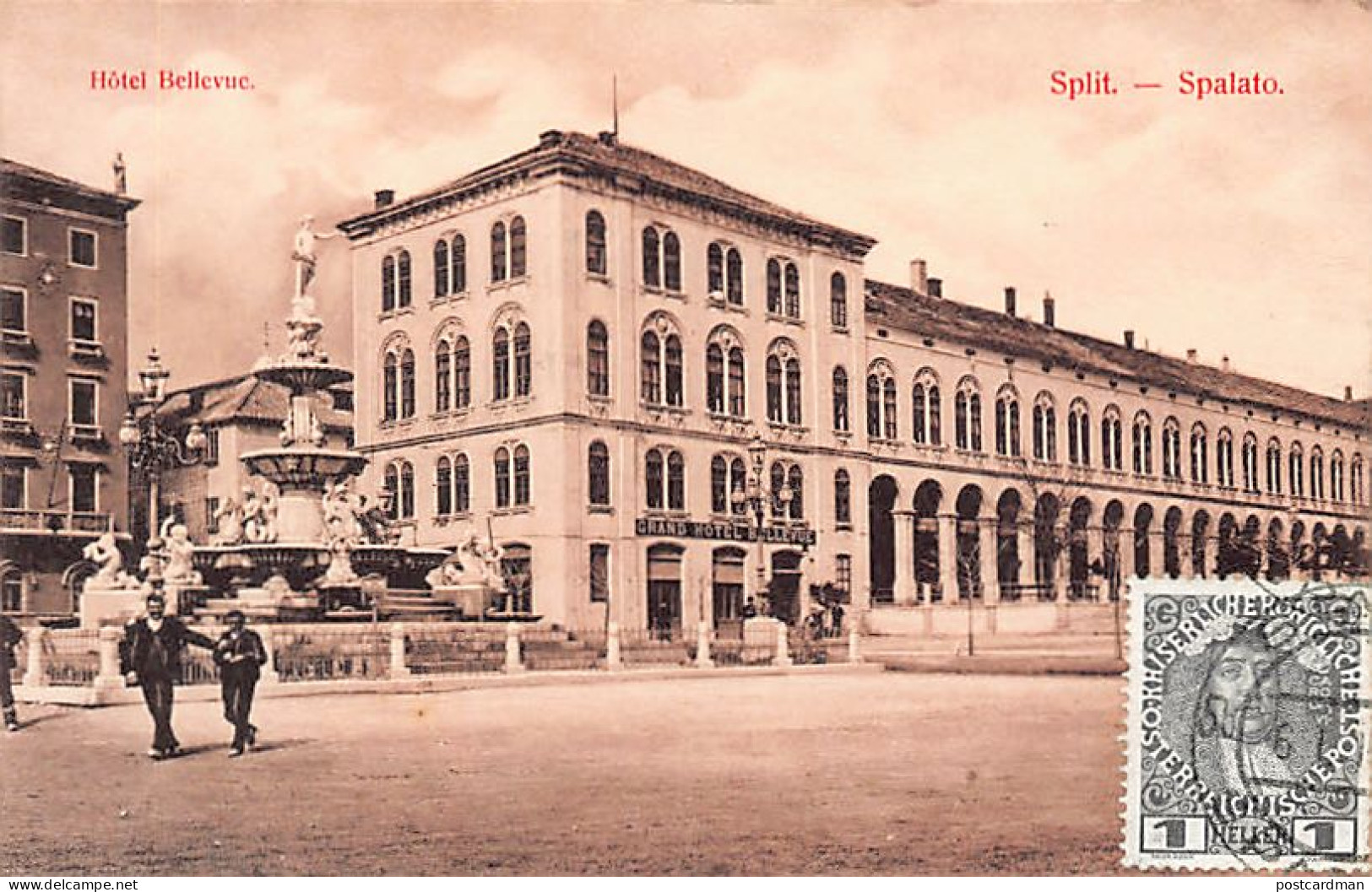 Croatia - SPLIT Spalato - Hôtel Bellevue - Publ. G. A. Milisich  - Croatie