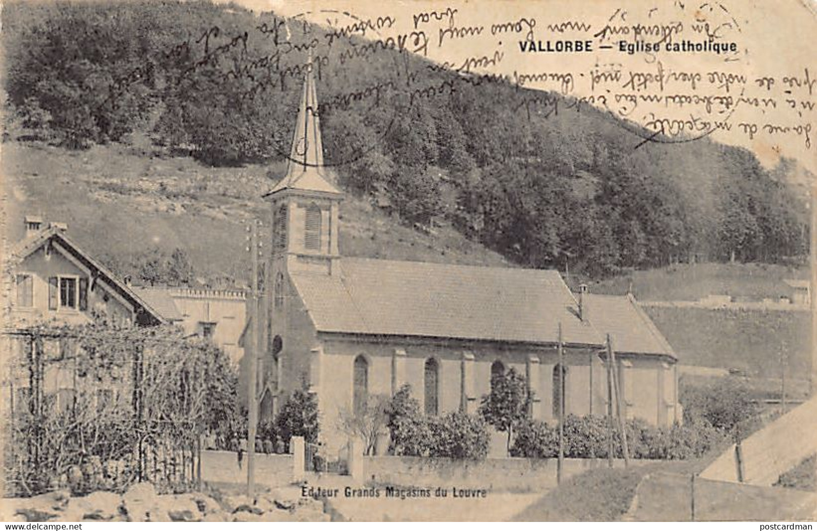 VALLORBE (VD) Eglise Catholique - Ed. Grands Magasins Du Louvre - Vallorbe