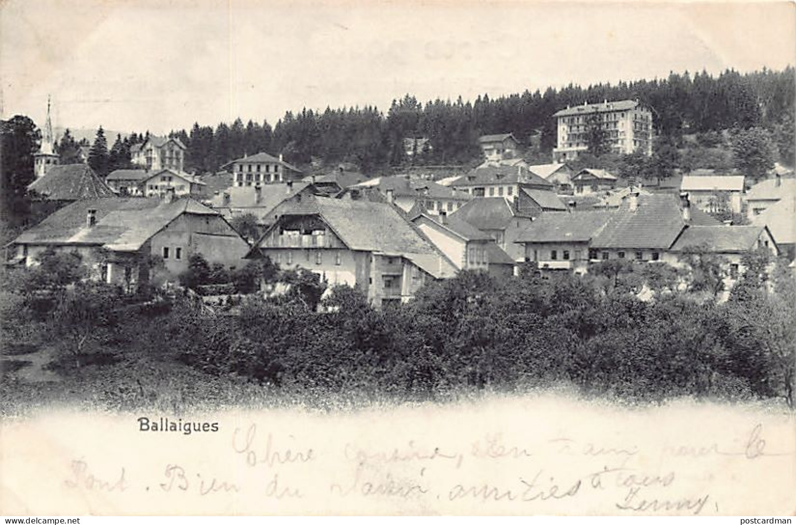 BALLAIGUES (VD) Vue Générale - A.Deriaz, Edit. Baulmes - Ballaigues