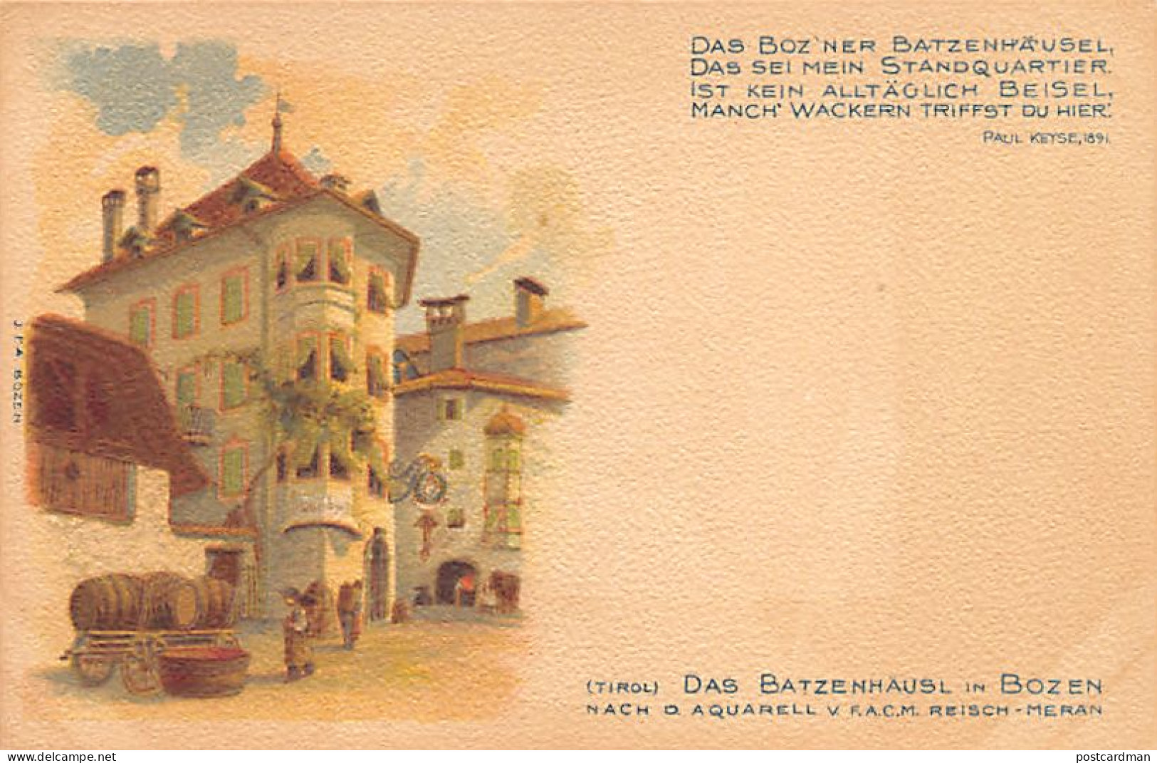 BOLZANO Bozen - Das Boz'ner Batzenhäusel - Bolzano (Bozen)