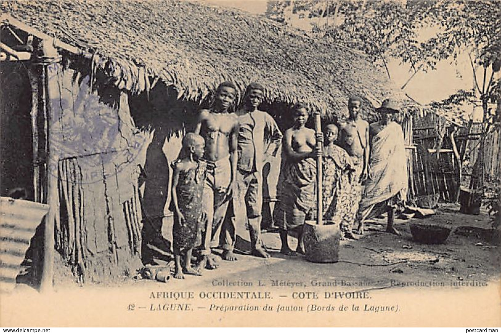 Côte D'Ivoire - LAGUNE - Préparation Du Fautou (Bords De La Lagune) - Ed. L. Métayer 42 - Elfenbeinküste