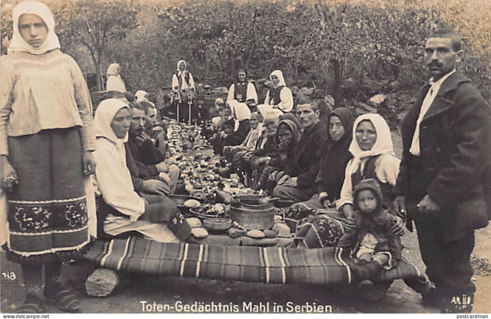Macedonia - The Meal Of The Dead - All-Saints Day In Macedonia - REAL PHOTO - North Macedonia