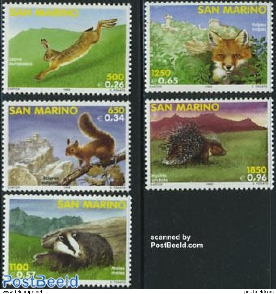 San Marino 1999 Diplomatic Relations With P.R. China 1v, Mint NH, Nature - Animals (others & Mixed) - Hedgehog - Rabbi.. - Unused Stamps