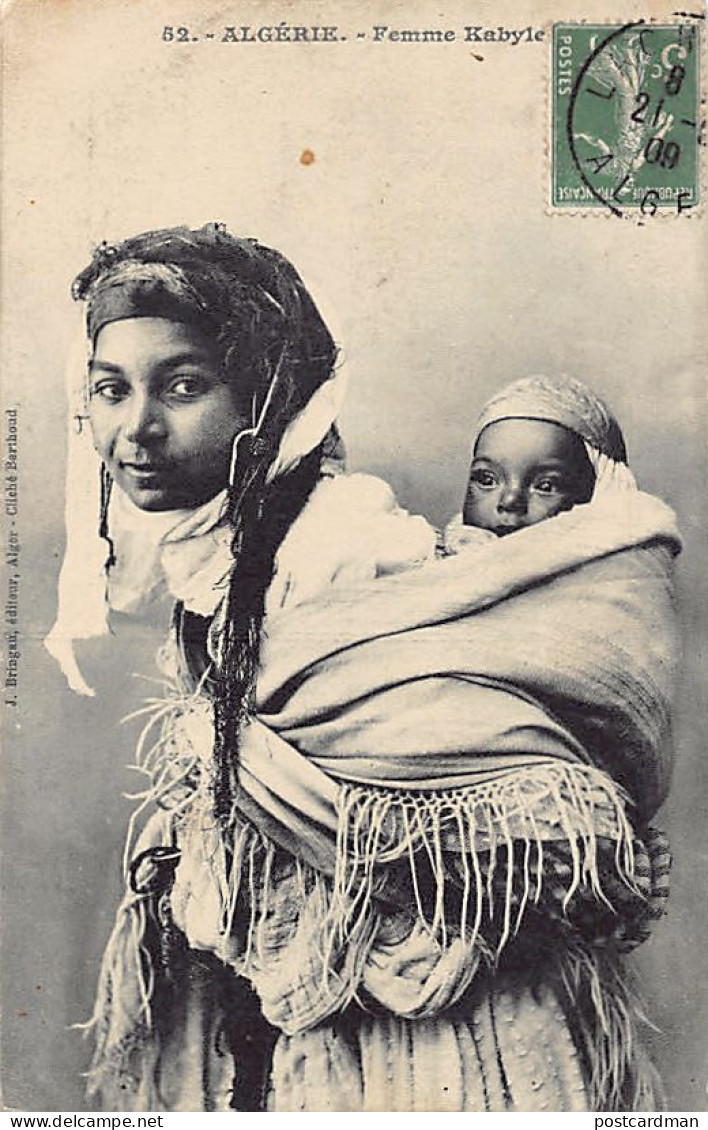 Kabylie - Femme Kabyle Portant Son Bébé - Ed. J. Bringau52 - Mujeres