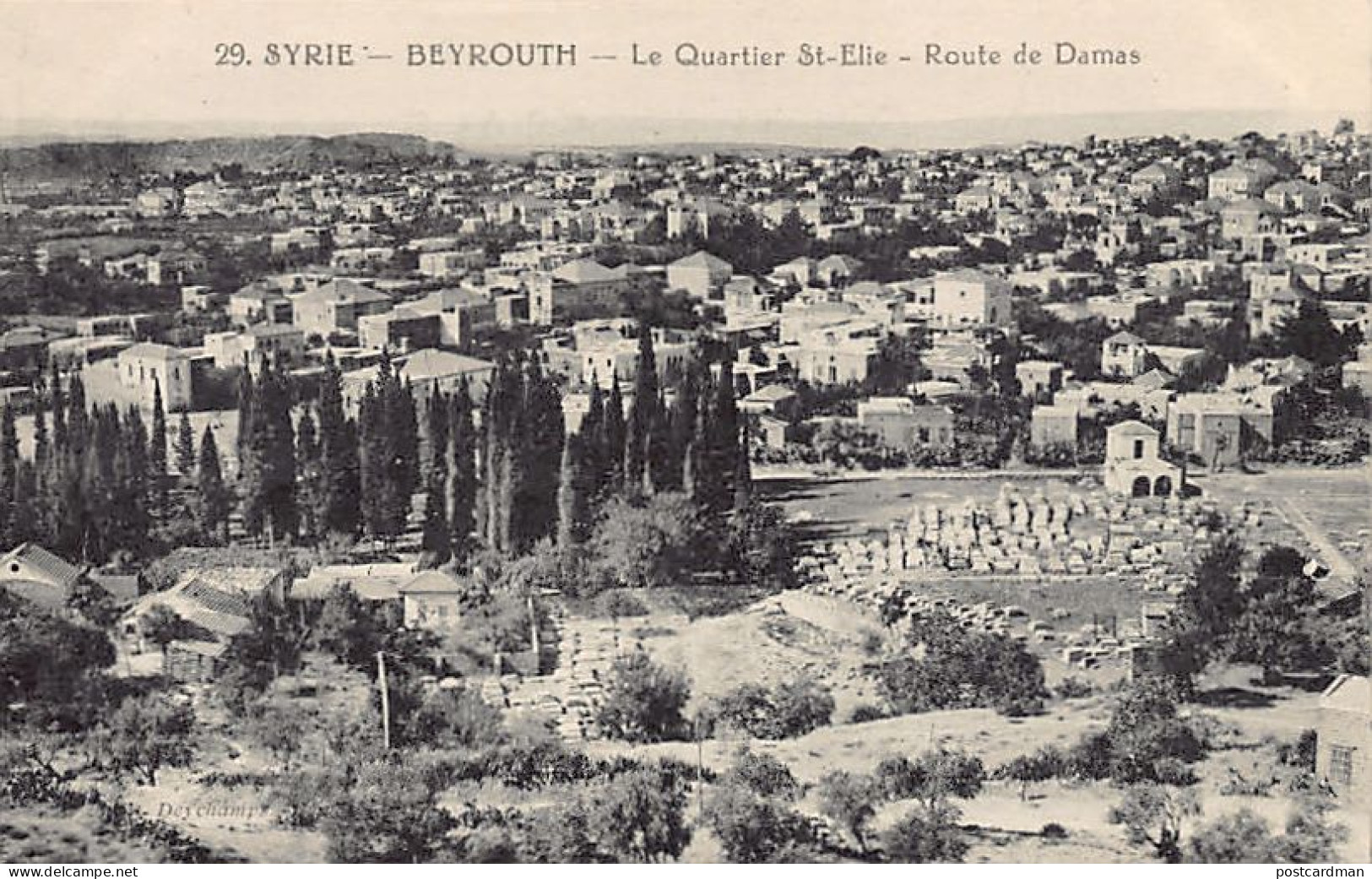 Liban - BEYROUTH - Le Quartier Saint-Elie - Route De Damas - Ed. Deychamps 29 - Lebanon
