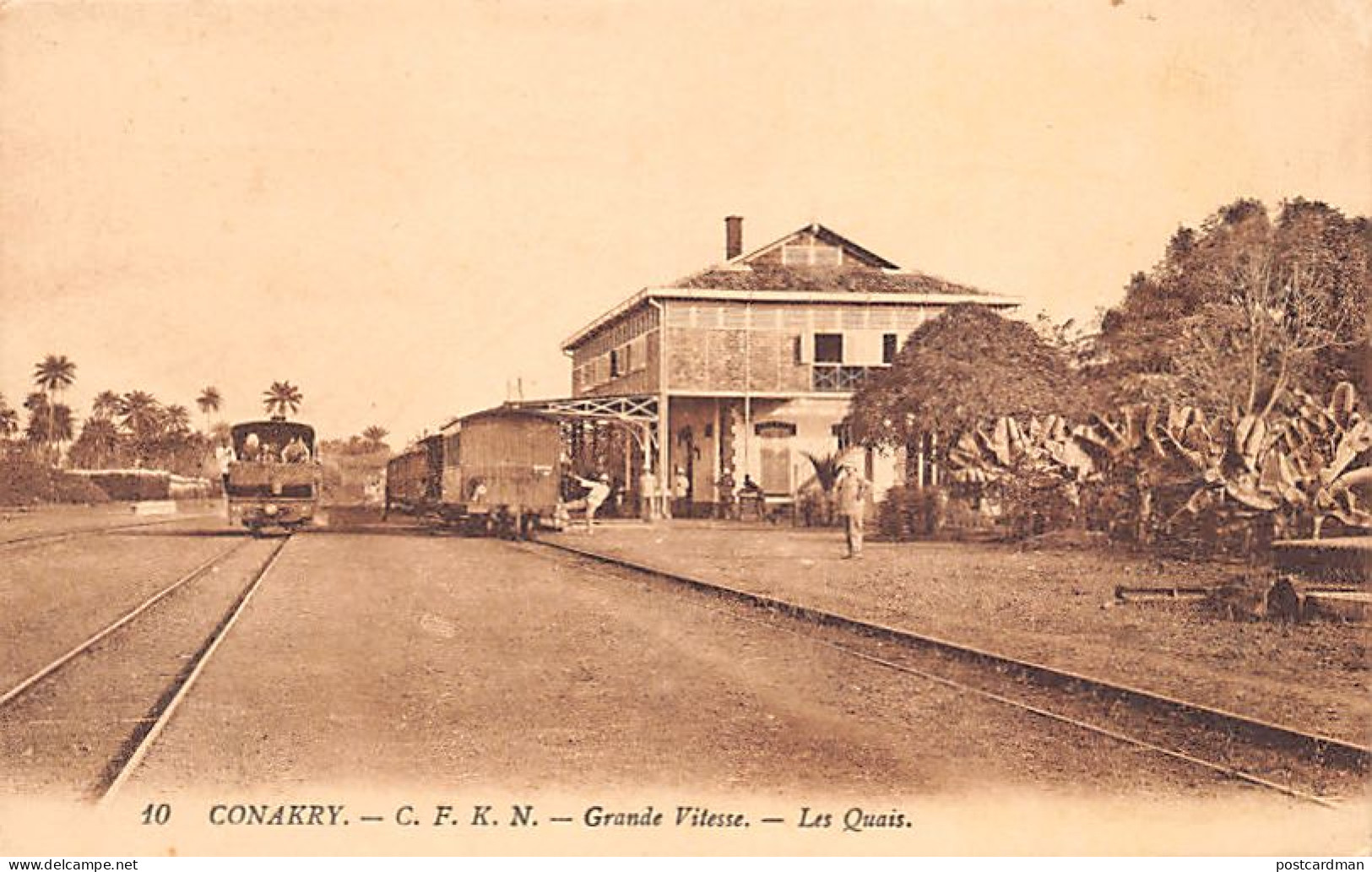 Guinée - CONAKRY - Gare Du Chemin De Fer Konakry Au Niger  C.F.K.N. - Grande Vitesse - Les Quais - Ed. Lévy & Fils 10 - Guinée