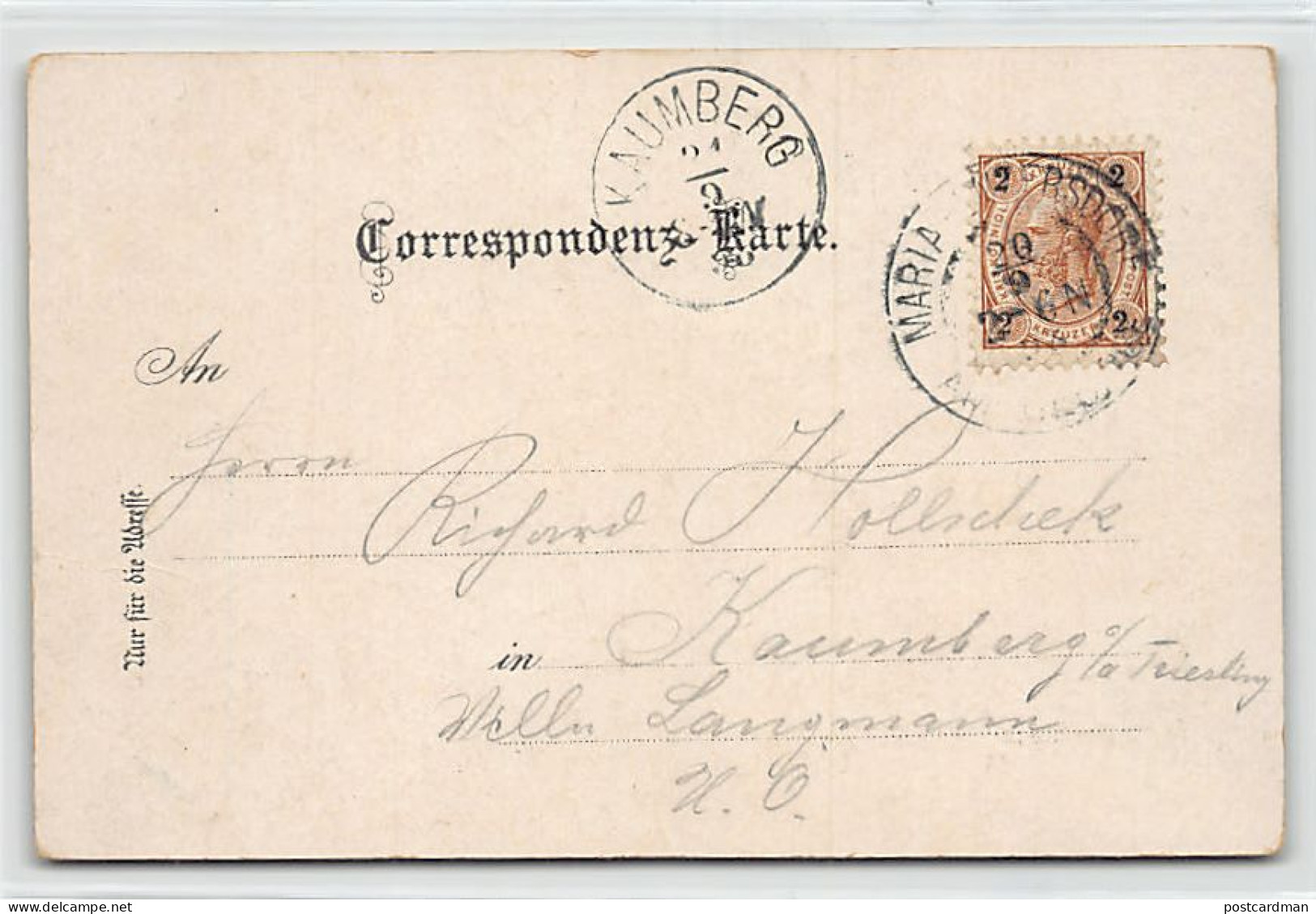 Österreich - MARIA ENZERSDORF (NÖ) Litho - Jahr 1898 - Maria Enzersdorf