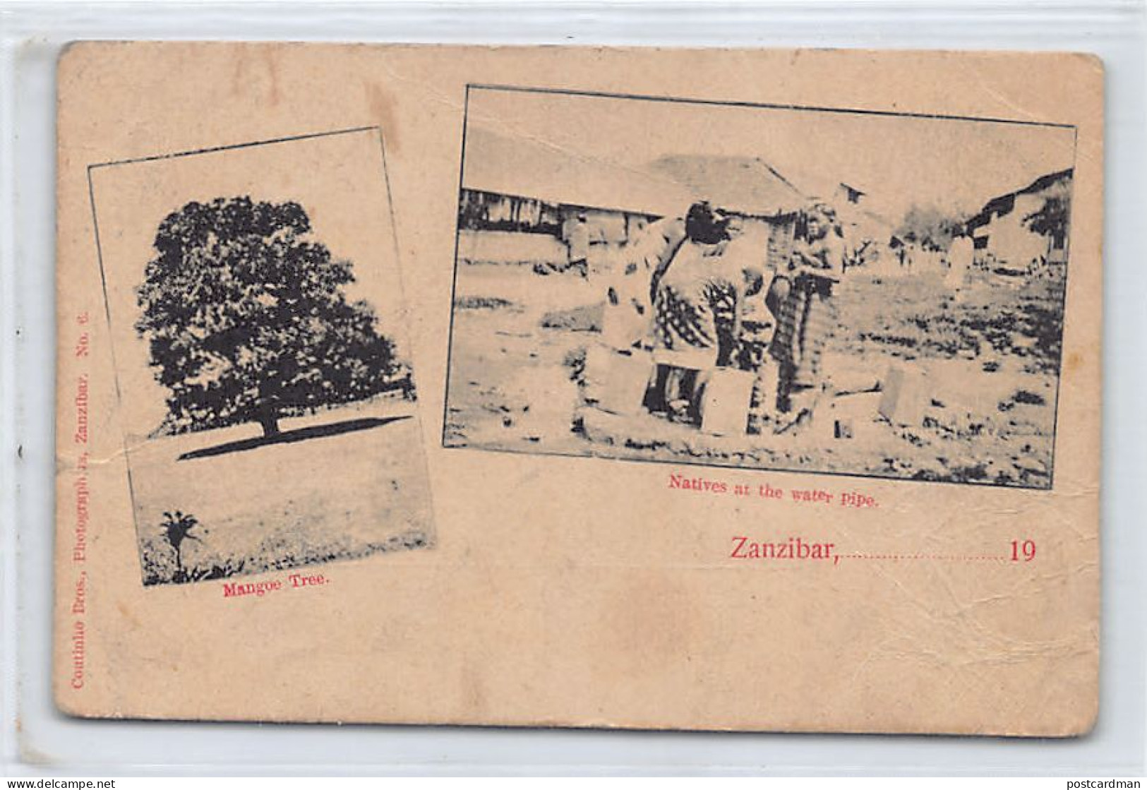 ZANZIBAR - Mango Tree - Natives At The Water Pipe - Publ. Coutinho Bros. 6 - Tanzanie