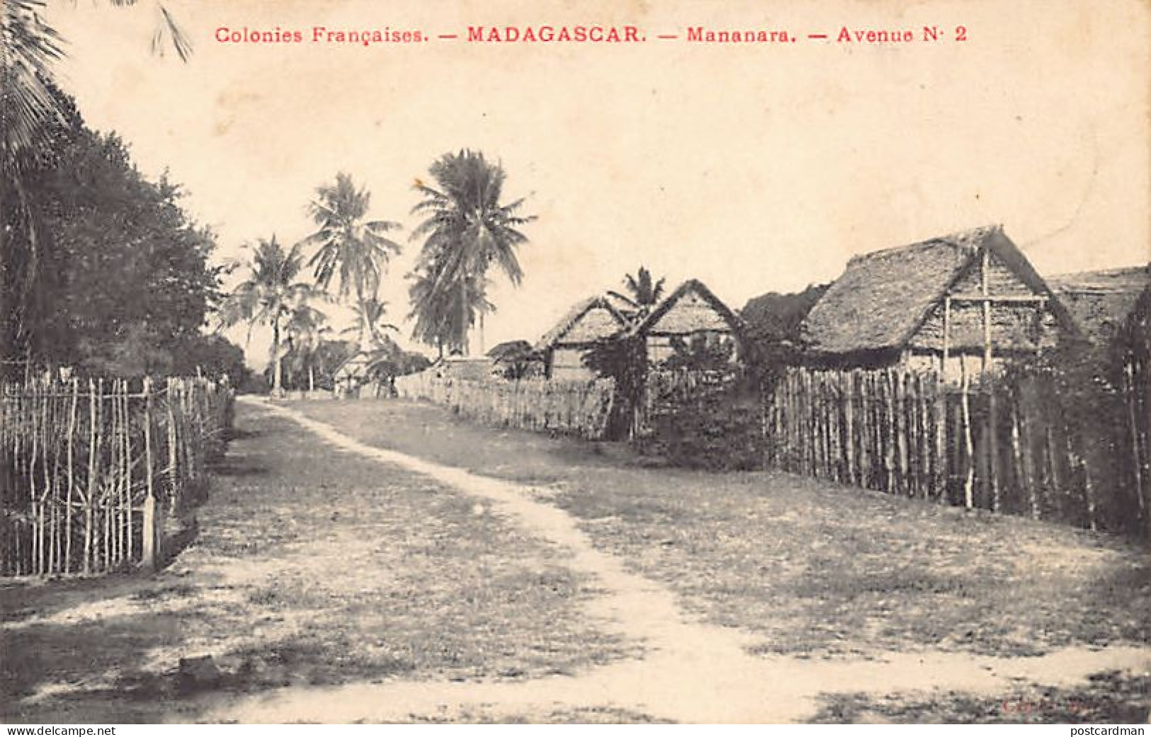Madagascar - MANANARA - Avenue Numéro 2 - Ed. Cliché Marti 2 - Madagaskar