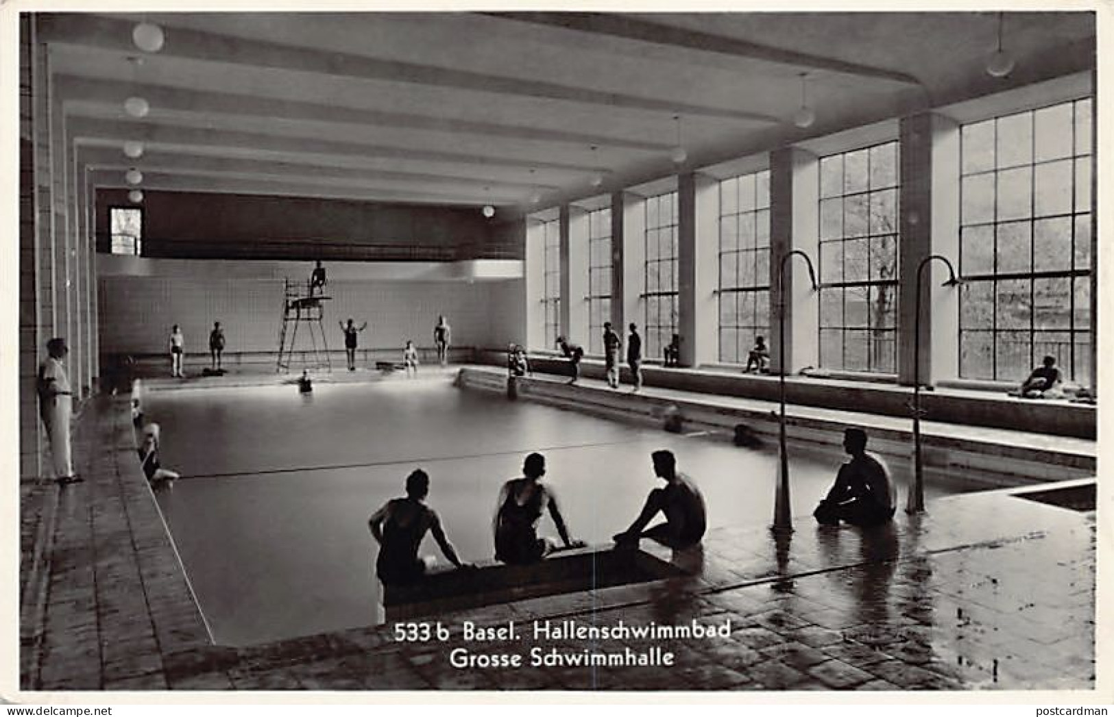BASEL - Hallenschwimmbad - Grosse Schwimmhalle - Verlag Xaver Frey 533b - Basilea