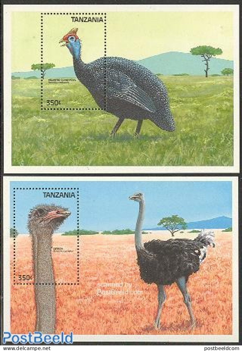 Tanzania 1989 Birds 2 S/s, Mint NH, Nature - Birds - Tanzania (1964-...)