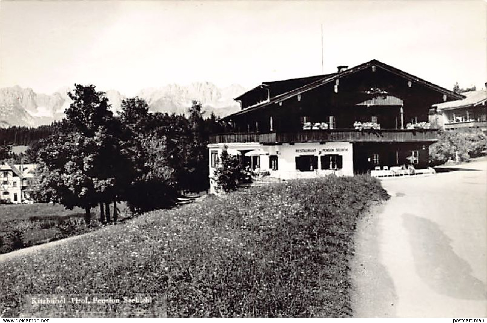 Österreich - Kitzbühel (T) FOTO KARTE Restaurant Pension Seebichl - Seebichlweg 37 - Kitzbühel