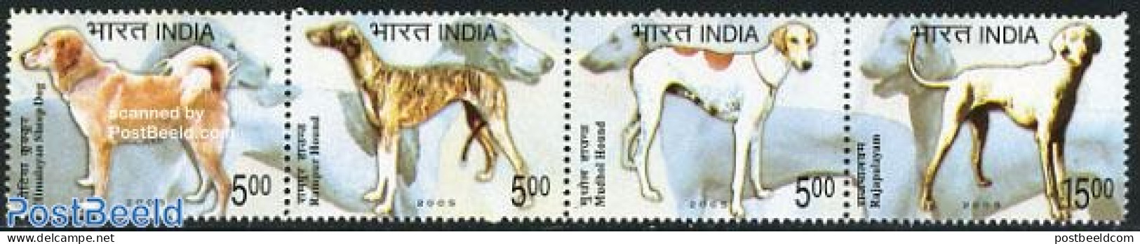 India 2005 Dogs 4v [:::], Mint NH, Nature - Dogs - Ungebraucht