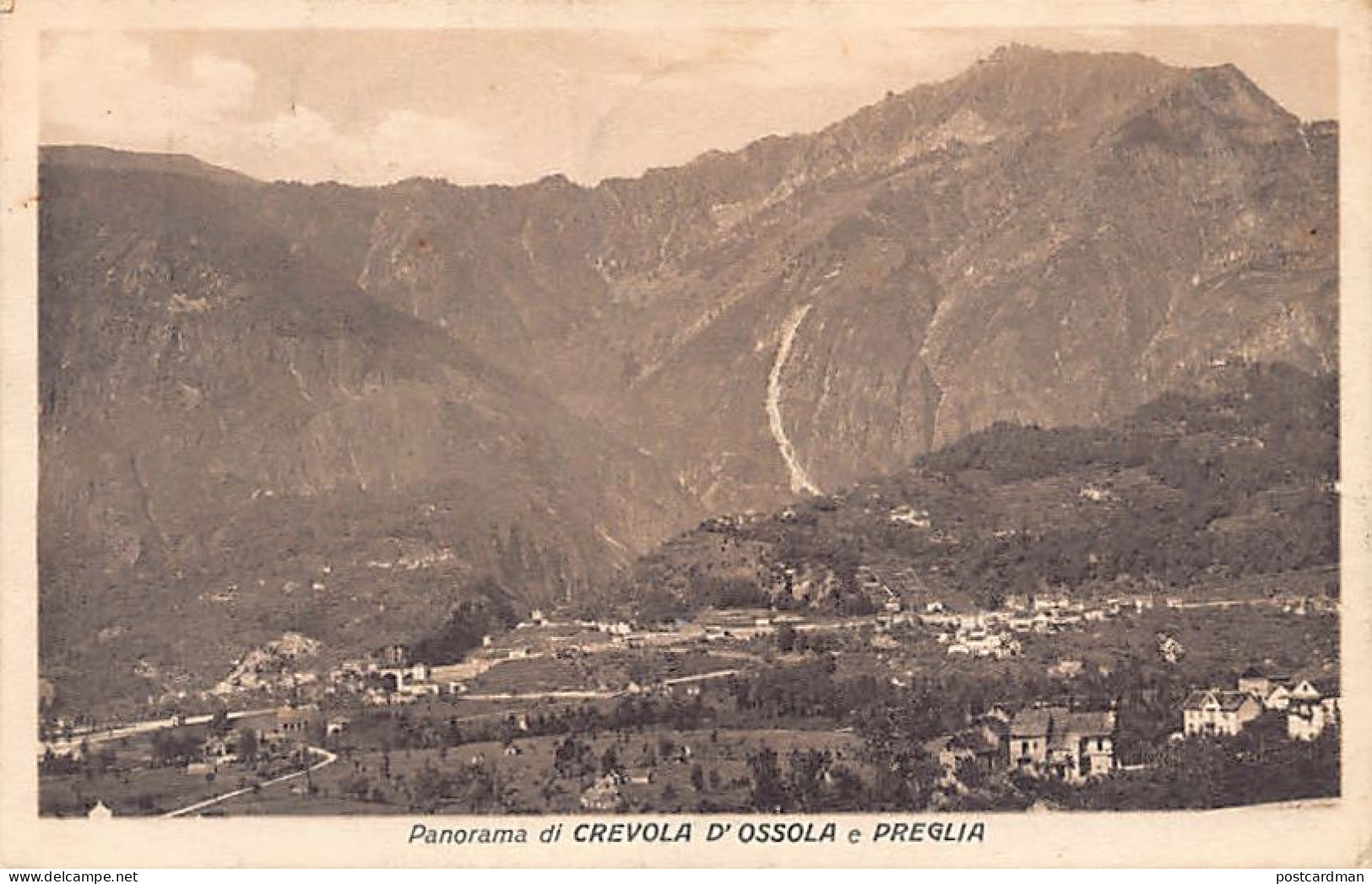 CREVOLADOSSOLA (VB) Panorama Di Crevola D'Ossola E Preglia - Otros & Sin Clasificación