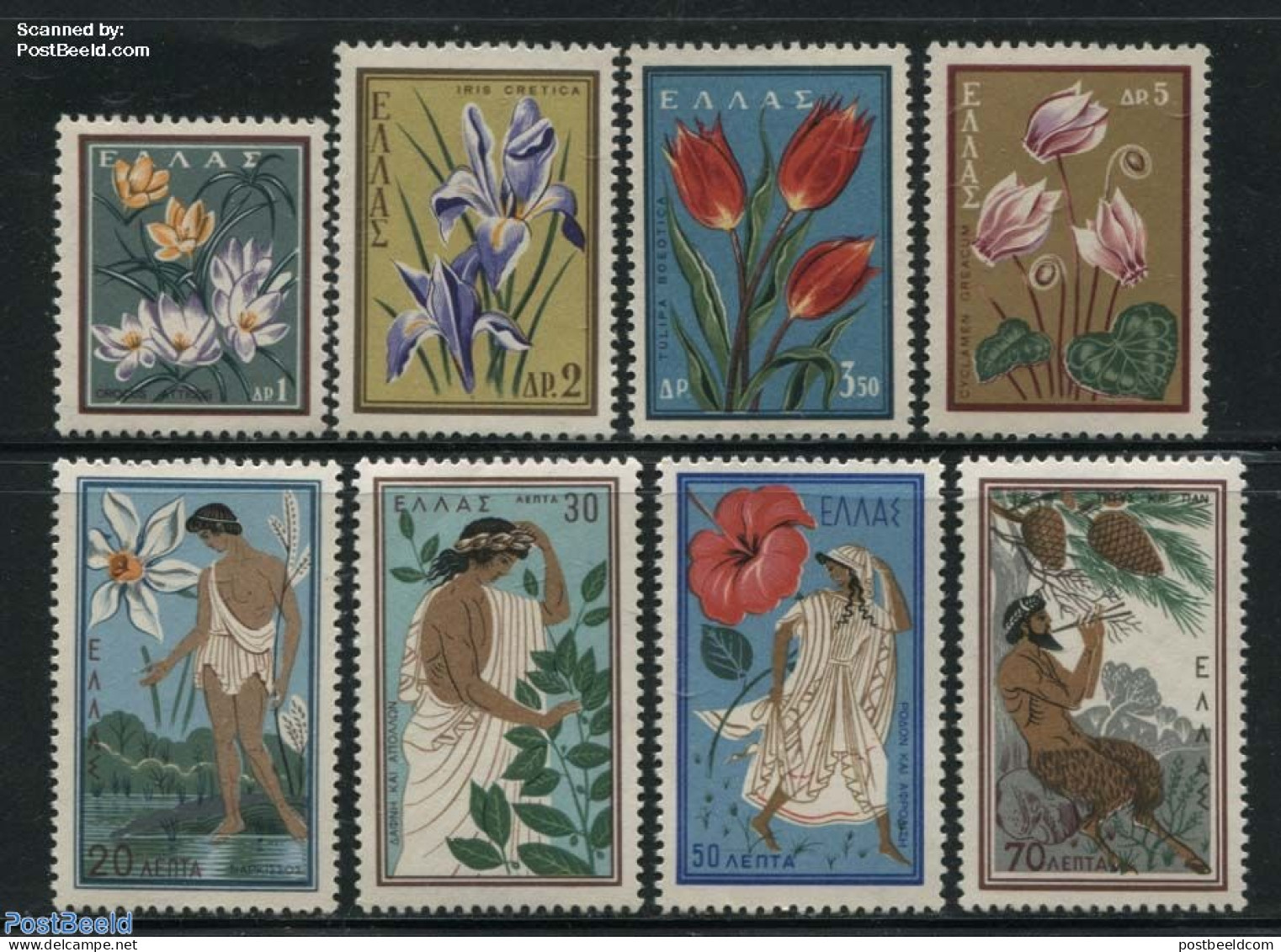 Greece 1958 Flowers, Nature Conservation Congress 8v, Mint NH, Nature - Religion - Environment - Flowers & Plants - Gr.. - Unused Stamps
