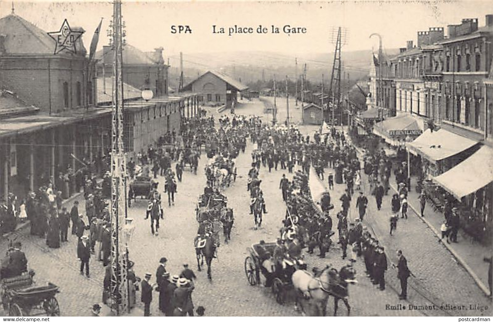 Belgique - SPA (Liège) La Place De La Gare - Spa