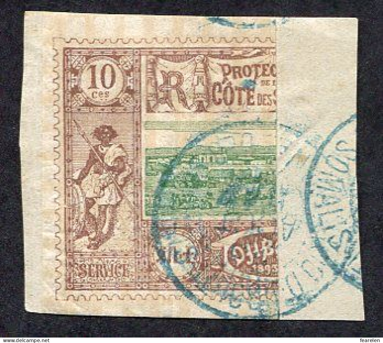 Colonie Française, Cote Des Somalies N°10c Oblitéré, Qualité Très Beau - Used Stamps